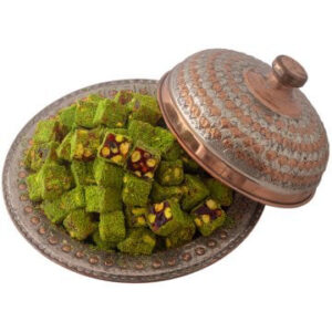 الفستق المطحون بالبهارات التركية مع الفستق بنكهة الرمان 500 غرام